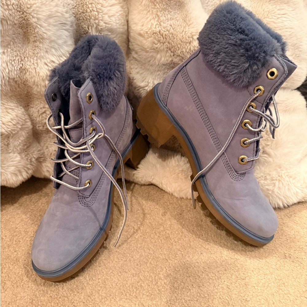 Timberland Women's Blue Lace Up Boots